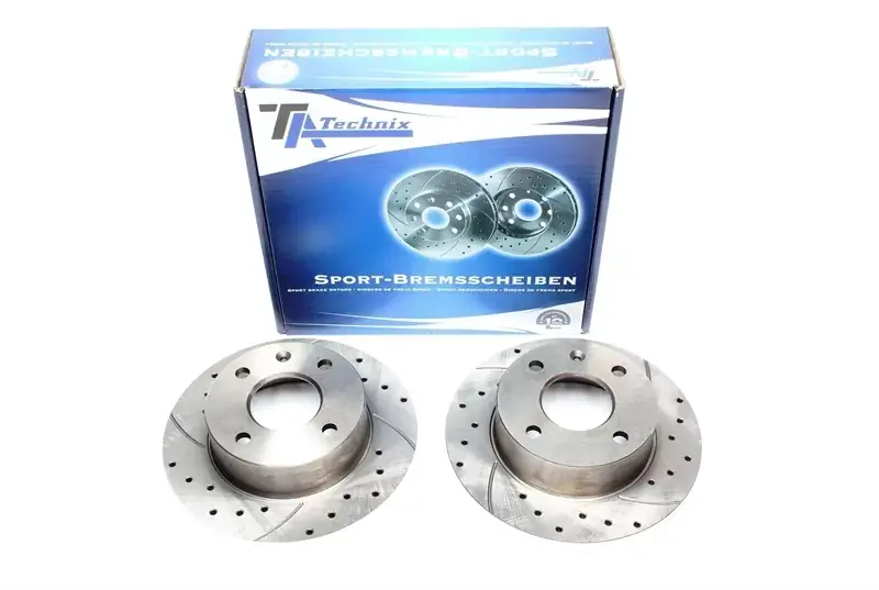 TA Technix Sport Bremsscheiben Satz Vorderachse passend für Ford Sierra Neu