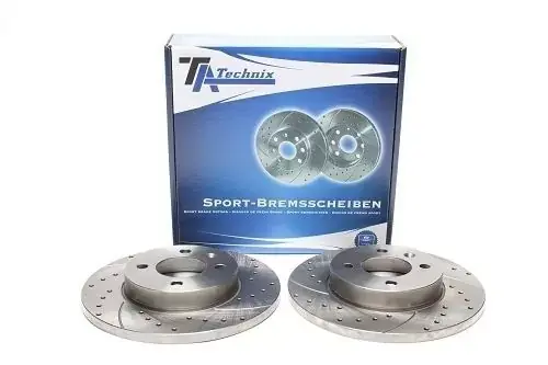 TA Technix Sport Bremsscheiben Satz Vorderachse passend für Seat / VW Ausverkauf
