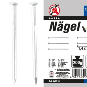 Kracherpreis Nägel-Sortiment 1,4 x 25 mm – 200 g im Sortimentskasten