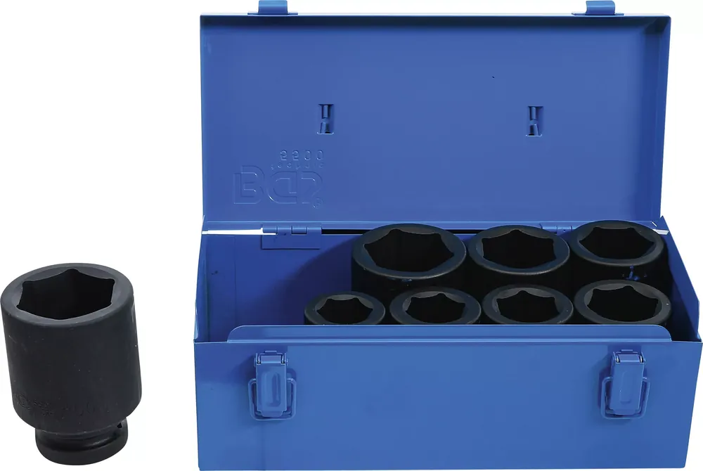 Expressversand BGS Kraft-Steckschlüssel-Einsatz-Satz Sechskant, tief 8-tlg. 1 Zoll (25 mm)