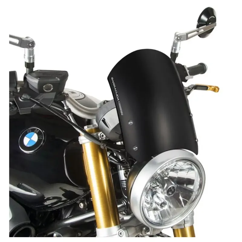 Solange Der Vorrat Reicht Barracuda Windschild Aerosport Aluminium schwarz passend für BMW RnineT 2014–2016