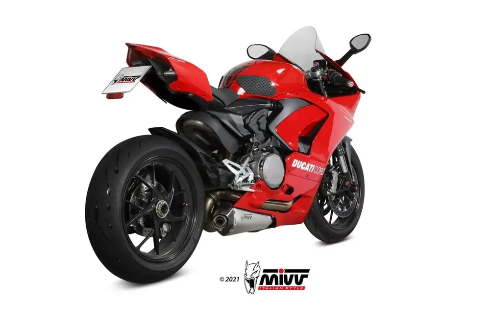 MIVV Delta-Race Edelstahl Endschalldämpfer passend für Ducati Panigale-Streetfighter V2 20-24 Saisonangebot