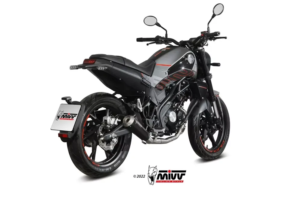 MIVV X-M1 Endschalldämpfer Edelstahl Schwarz passend für Benelli Leoncino 125 Angebot