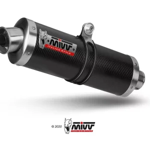 MIVV Oval Carbon Endschalldämpfer passend für Suzuki SV 650 03 Versand Am Gleichen Tag