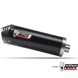 Begrenztes Angebot MIVV Oval Edelstahl Schwarz Endschalldämpfer passend für KTM 690 SMC R 20-23