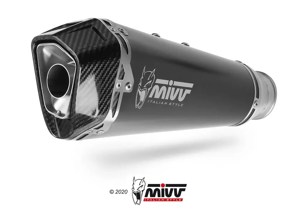 MIVV DELTA RACE Edelstahl Schwarz passend für Yamaha Tracer 9 GT Sonderangebot