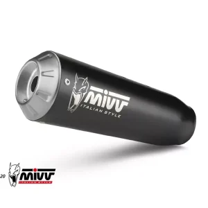 Saisonangebot MIVV X-M1 Endschalldämpfer Edelstahl Schwarz passend für YAMAHA MT 125 & YZF-R 125