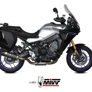 MIVV Oval Carbon Komplettanlage passend für Yamaha Tracer 9/GT 2021-2023 Neue Kollektion