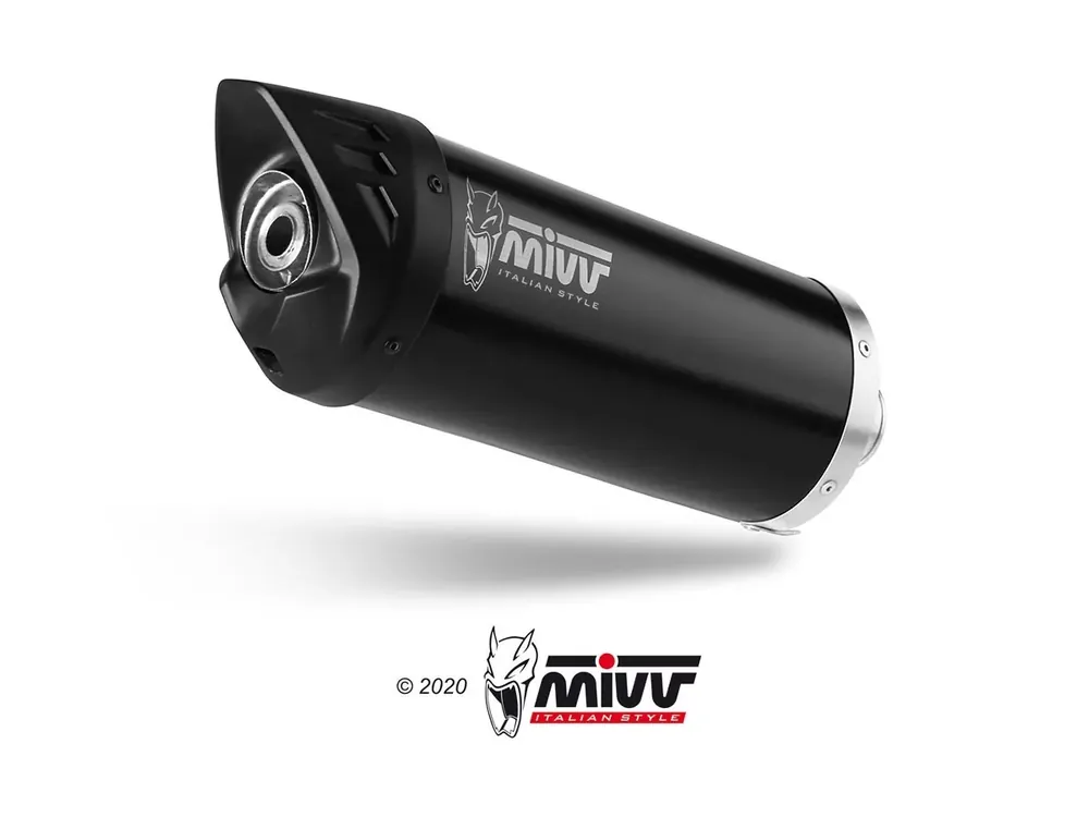 MIVV MOVER Endschalldämpfer Edelstahl Schwarz passend für YAMAHA X-MAX 125 17-20 Preisknaller