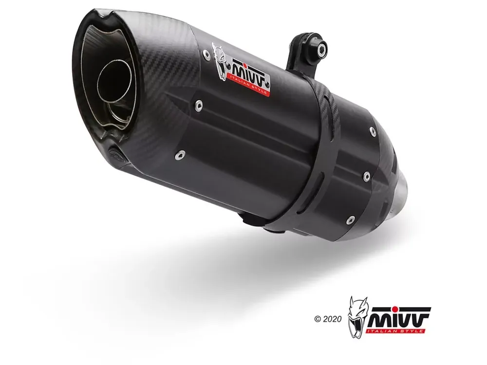 Neu Im Sortiment MIVV Suono Endschalldämpfer Edelstahl Schwarz passend für Honda XLV 650 Transalp 00-04