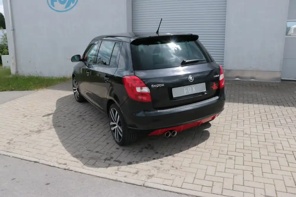 FOX Endschalldämpfer 2x76 Typ 25 passend für Skoda Fabia Limousine Schnäppchen