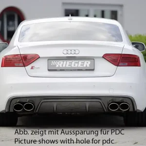 Ausverkauf Audi S-Line Heckschürze (grundiert, ohne PDC) passend für Audi A5 B8/B81 Coupé 10.11–06.16