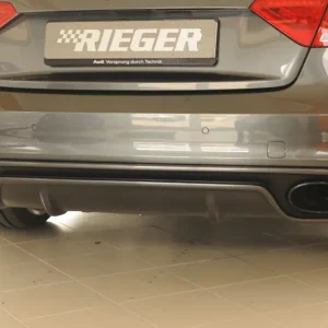 Versand Am Gleichen Tag Endrohrblende links schwarz 185x120mm oval passend für Audi A4 (B8/B81) Avant ab 01/2012