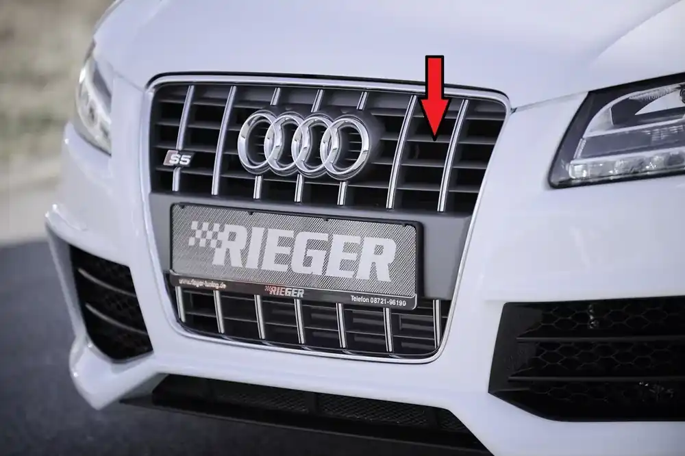 Kühlergrill platinumgrau passend für Audi A5 (B8/B81) Coupé 06.07–07.11 Versand Am Gleichen Tag