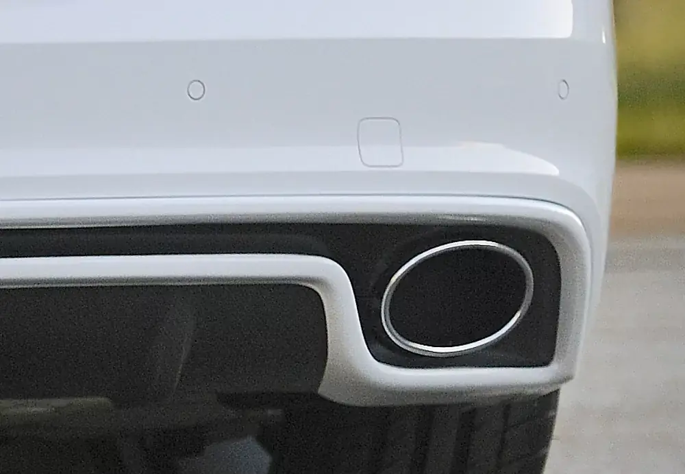 Preisknaller Endrohrblende rechts chrom 185x120mm oval passend für Audi A5 S5 (B8/B81) Sportback (10.11–06.16)