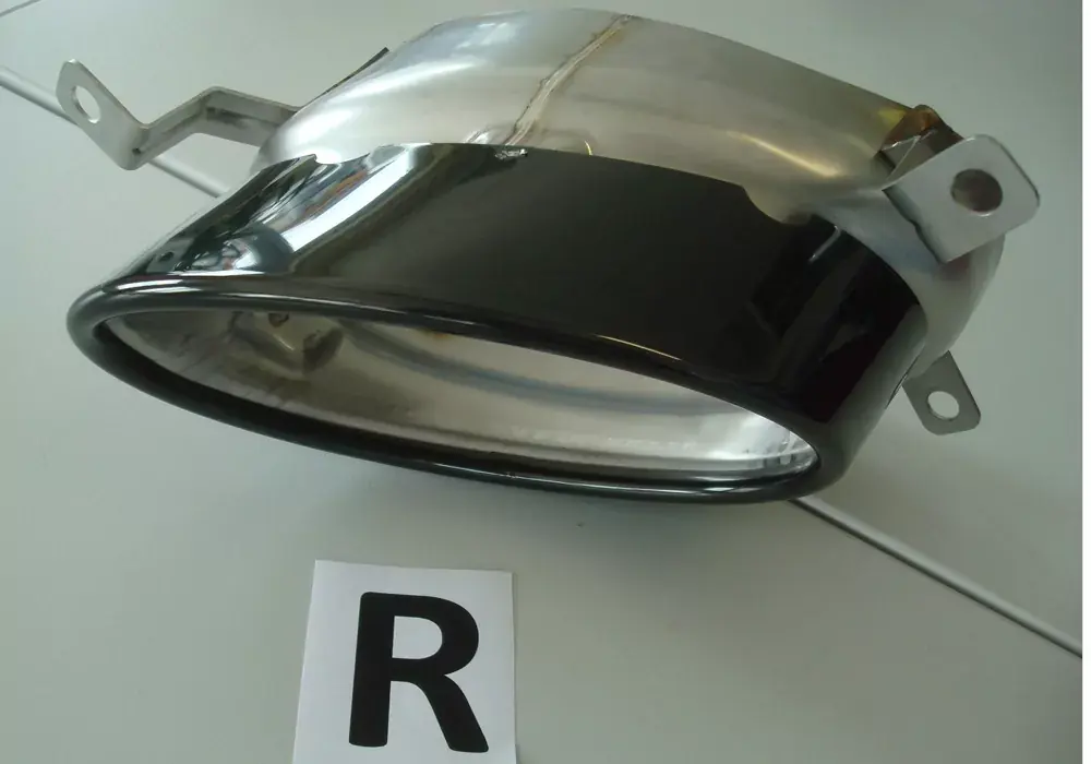 Bestpreis Endrohrblende schwarz 185x120mm oval passend für Audi A4 (B8/B81) Avant ab Facelift