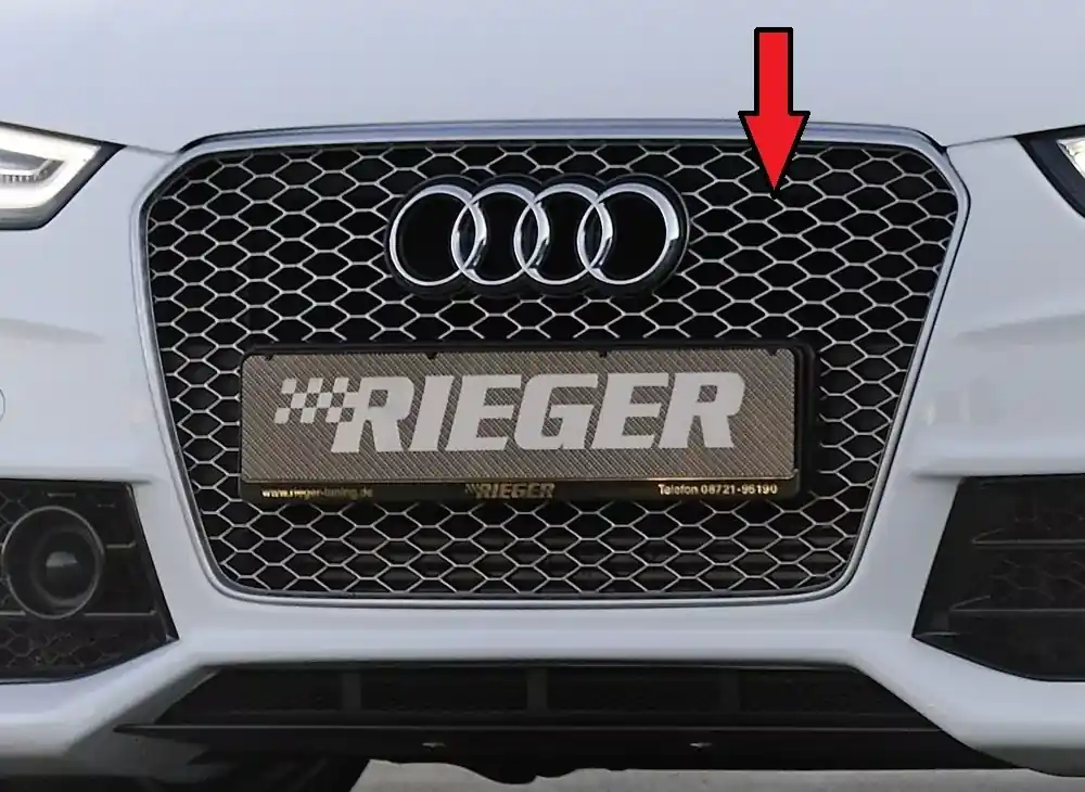 Rabatt Kühlergrill gun-metal RS5-Look passend für Audi A5 (B8/B81) Coupé 10.11–06.16