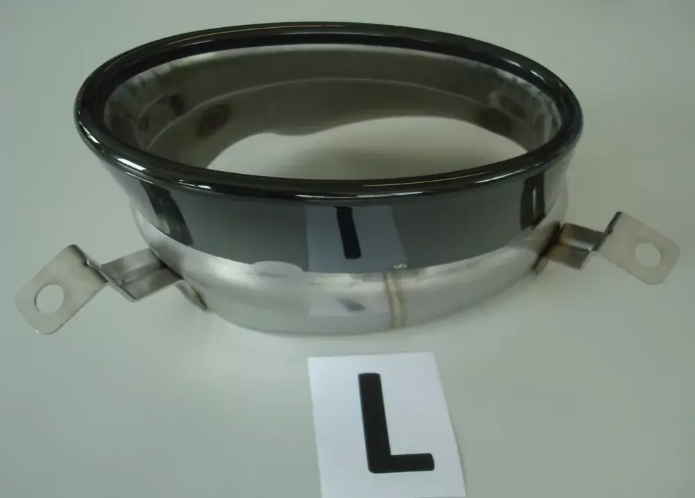 Neu Im Sortiment Endrohrblende links, schwarz, 185x120mm oval passend für Audi A4 (B8/B81) Lim. ab 01/2012