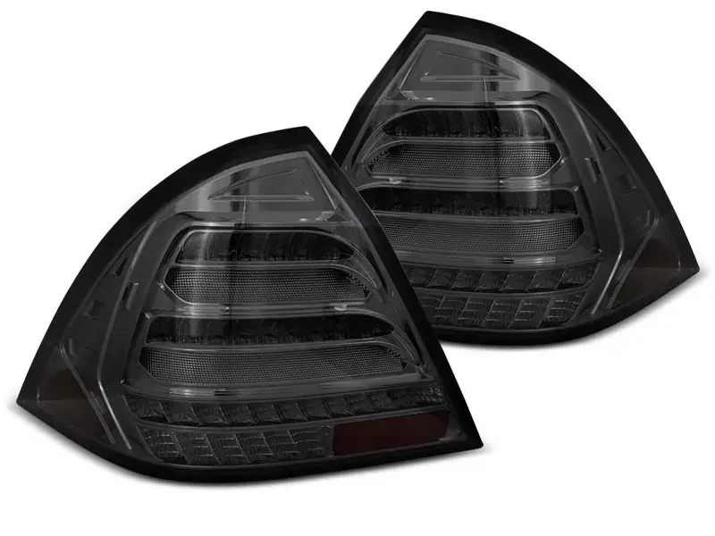 Sale LED BAR Rücklichter getönt mit dynamischem Blinker passend für Mercedes W203 Limousine 00–04