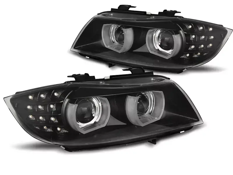 Bestpreis Xenon Scheinwerfer LED DRL schwarz AFS passend für BMW E90 / E91 09-11