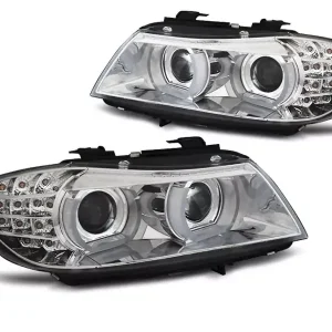 Xenon Scheinwerfer LED DRL chrom AFS passend für BMW E90 / E91 09-11 Markenprodukt