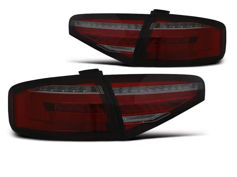 Schneller Versand LED BAR Rücklichter rot getönt dynamische Blinker passend für Audi A4 B8 12-15 Limousine