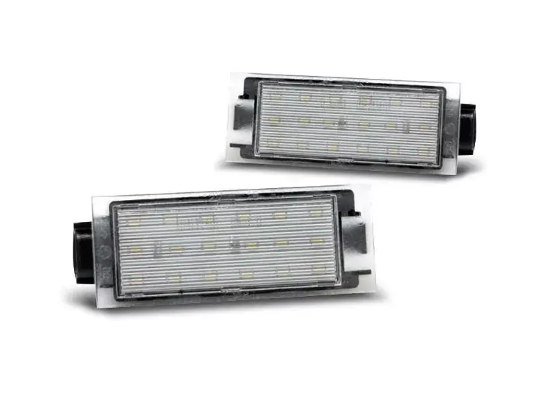 Neuheit LED Kennzeichenleuchten passend für Renault Twingo 2 / Clio 3 / Megane 2,3 / Laguna 2,3 / Vel Satis