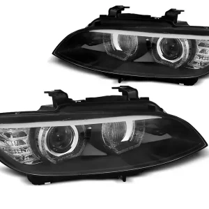 Xenon Scheinwerfer Angel Eyes LED schwarz passend für BMW E92 / E93 Sonderangebot