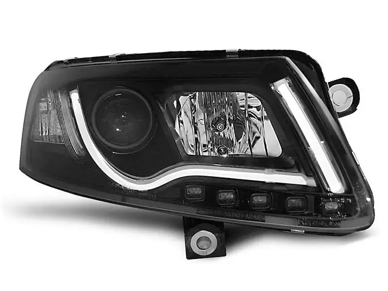 Xenon Scheinwerfer Röhrenlicht DRL schwarz passend für Audi A6 C6 04-08 Ausverkauf