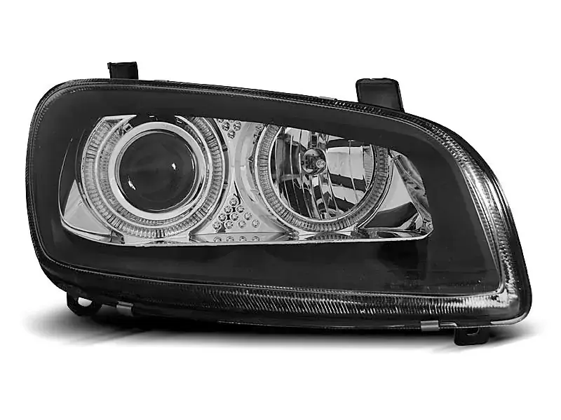 Scheinwerfer Angel Eyes Schwarz passend für Toyota RAV4 06.94-06.00 Mega-Angebot