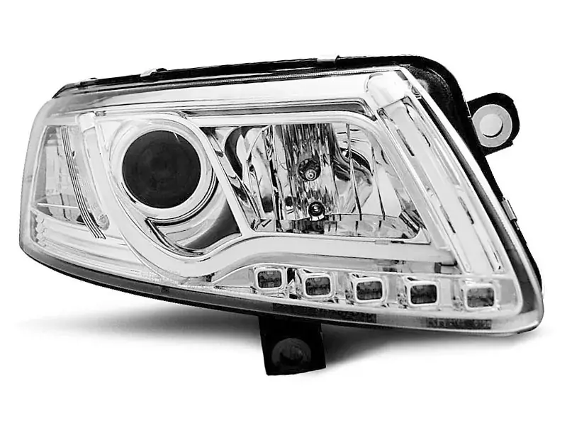 Xenon Scheinwerfer Röhrenlicht DRL chrom passend für Audi A6 C6 04-08 Solange Der Vorrat Reicht