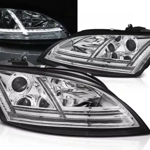 Xenon Scheinwerfer LED DRL chrom mit dynamischem Blinker passend für Audi TT 8J (2006–2010) mit AFS Kracherpreis