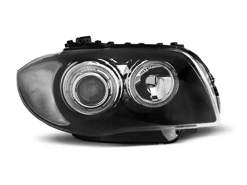 Scheinwerfer Angel Eyes schwarz passend für BMW 1 E87 / E81 / E82 / E88 04-11 Top-Seller