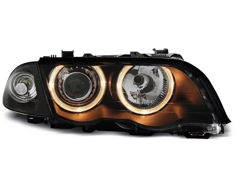 Sonderangebot Scheinwerfer Angel Eyes schwarz passend für BMW E46 05.98–08.01