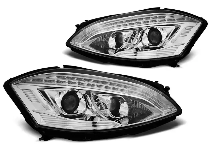 Aktuell Xenon Scheinwerfer chrom passend für Mercedes W221 05-09