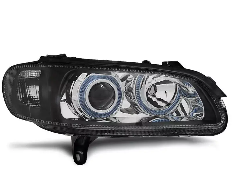Preisreduziert Scheinwerfer passend für Opel Omega B 04.94-08.99 Engelsaugen Schwarz