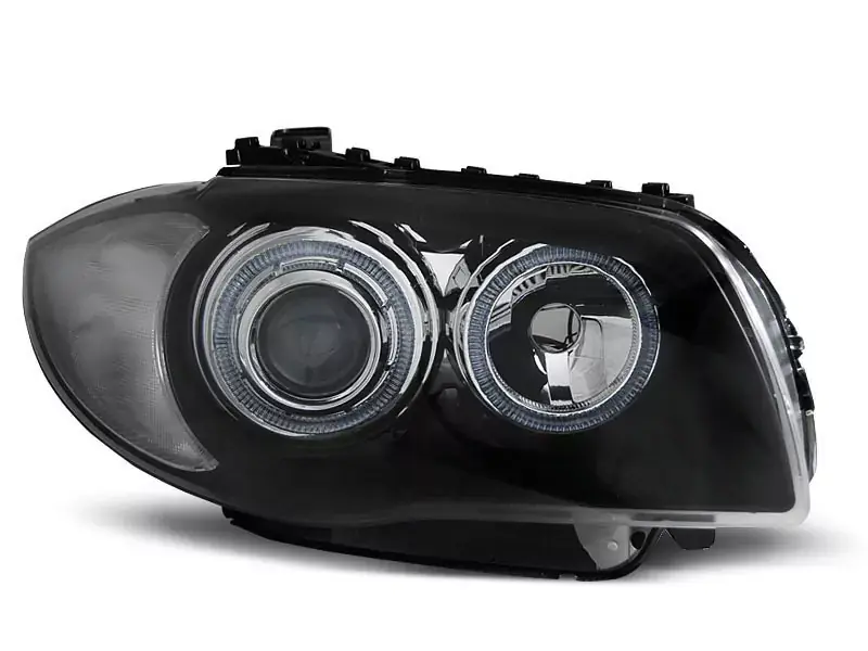 Scheinwerfer Angel Eyes schwarz passend für BMW 1er E87 / E81 / E82 / E88 (04–11) Neue Kollektion