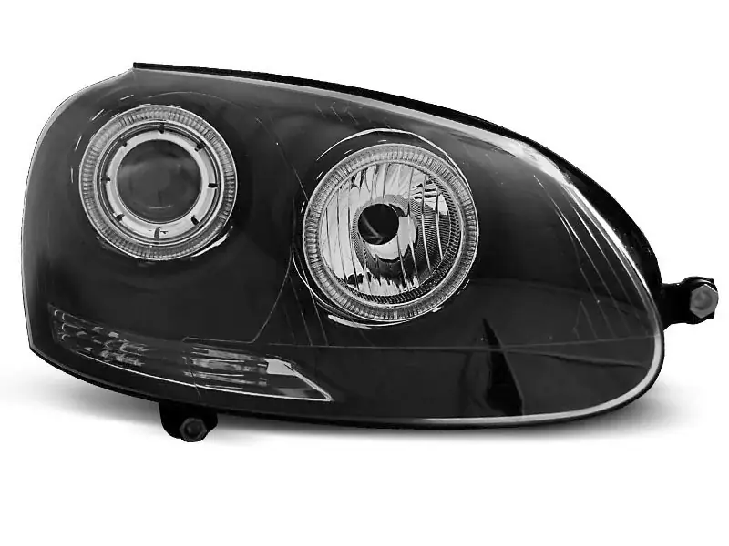 Scheinwerfer Angel Eyes schwarz passend für VW Golf 5 Billig