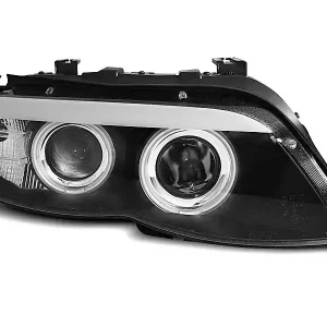 Xenon Scheinwerfer Angel Eyes schwarz passend für BMW X5 E53 11.03-06 Schneller Versand