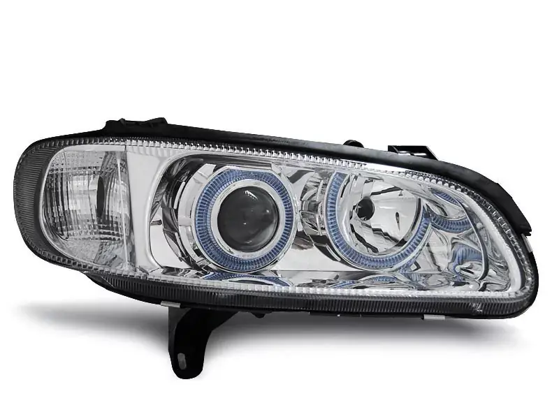 Scheinwerfer passend für Opel Omega B 04.94–08.99 Engelsaugen Chrom Geprüft