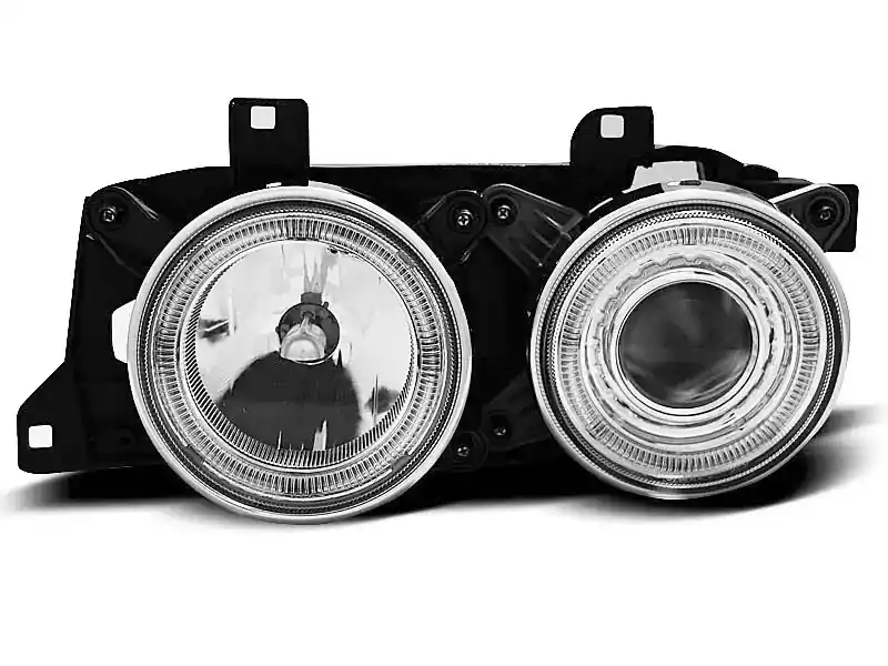 Preis Gesenkt Scheinwerfer Angel Eyes Chrom passend für BMW E32 E34