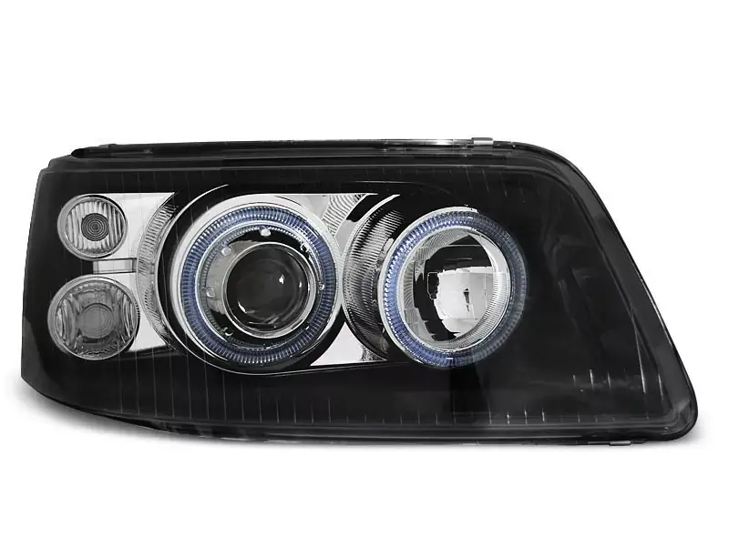 Direktkauf Scheinwerfer Angel Eyes schwarz passend für VW T5 04.03-08.09