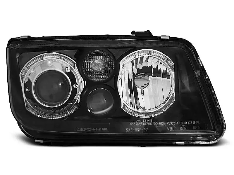 Scheinwerfer Angel Eyes schwarz passend für VW Bora 09.98-07.05 Highlight