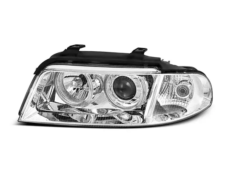 Scheinwerfer Angel Eyes chrom passend für Audi A4 B5 01.99–09.00 Super-Preis