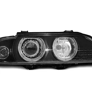 Xenon Scheinwerfer Angel Eyes schwarz passend für BMW E39 Beliebt
