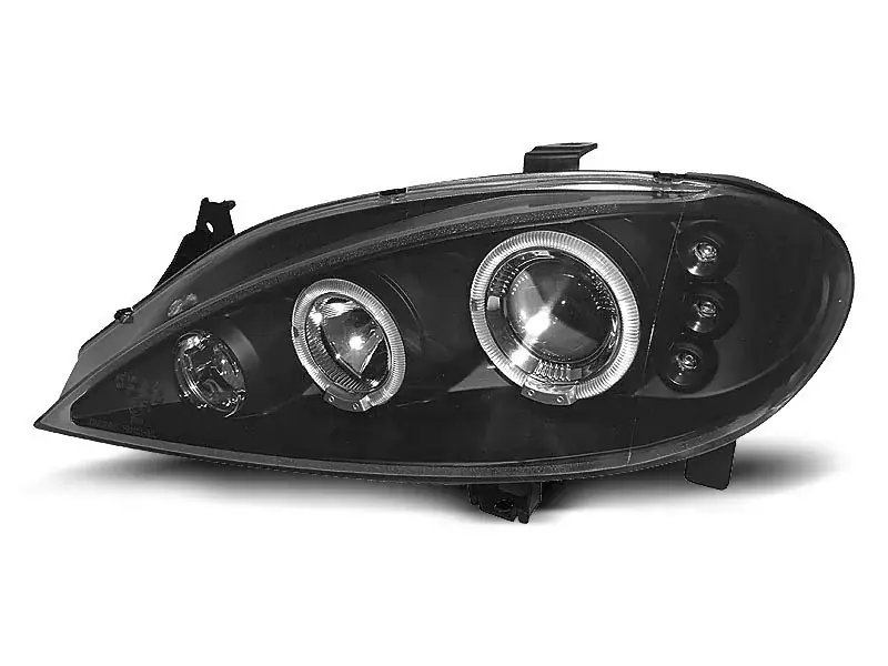 Finale Aktion Scheinwerfer passend für Renault Megane 03.99-10.02 Angel Eyes Black