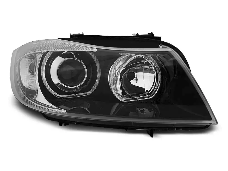 Begrenztes Angebot Scheinwerfer Angel Eyes LED Black passend für BMW E90 / E91 03.05-11
