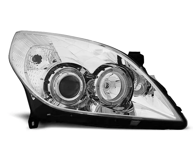 Scheinwerfer passend für Opel Vectra C 09.05-08 Engelsaugen Chrom Sonderangebot