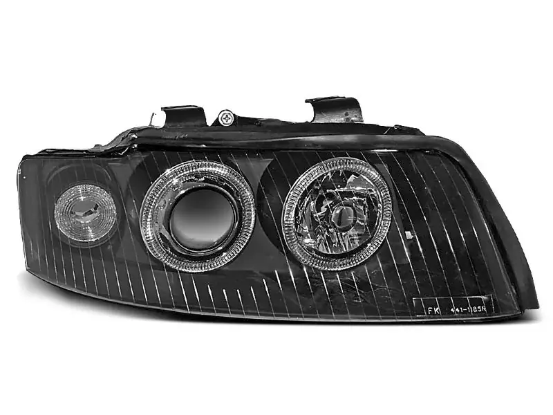 Preis Gesenkt Scheinwerfer Angel Eyes schwarz passend für Audi A4 B6 (10/00–10/04)