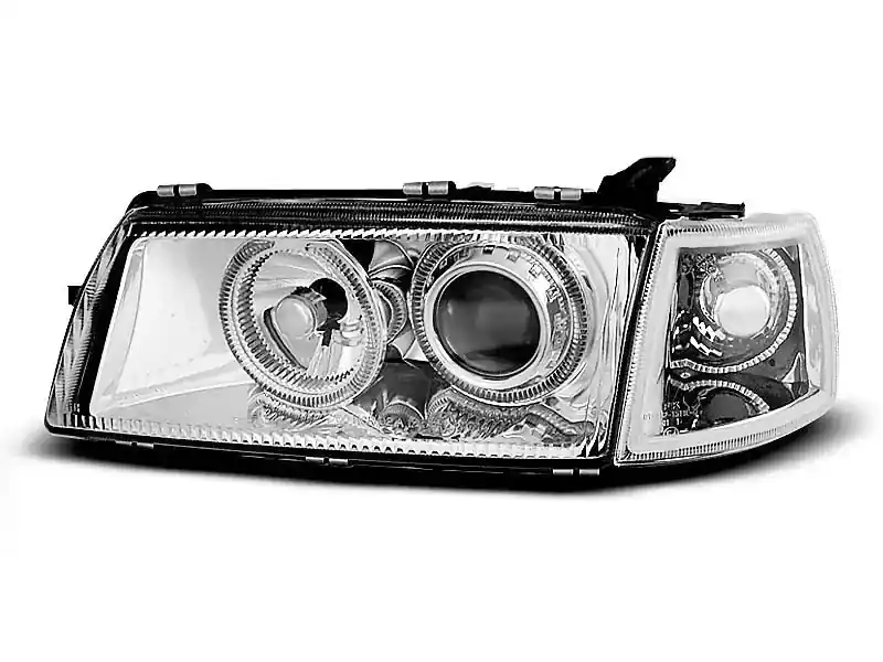 Scheinwerfer passend für Opel Vectra A 09.88-10.95 Angel Eyes Chrome Knallerangebot